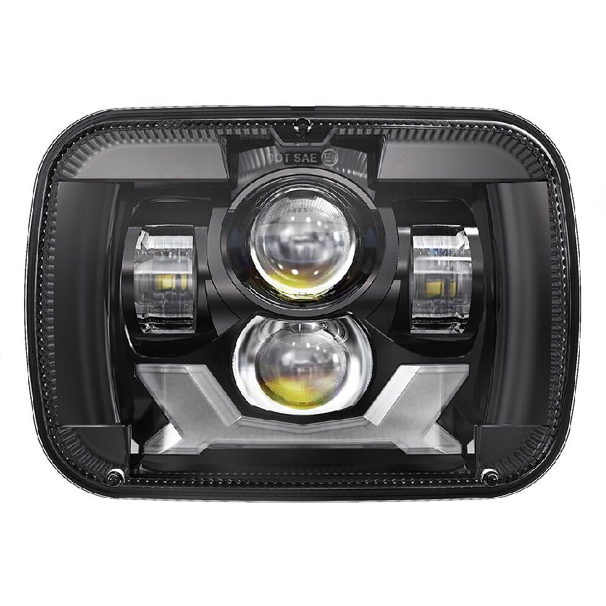 For With Jeep Cherokee XJ Wrangler YJ Ford Chevy GMC Toyota Nissan Dodge Led Headlights