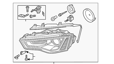 AUDI A4 Headlamp Assembly