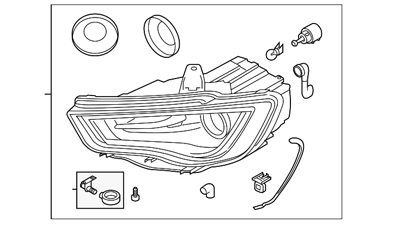 AUDI A3 Headlamp assembly