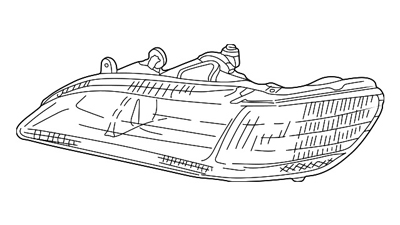 HONDA ACCORD  Headlight assembly