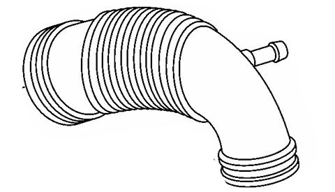 What happens if the air intake hose is broken?